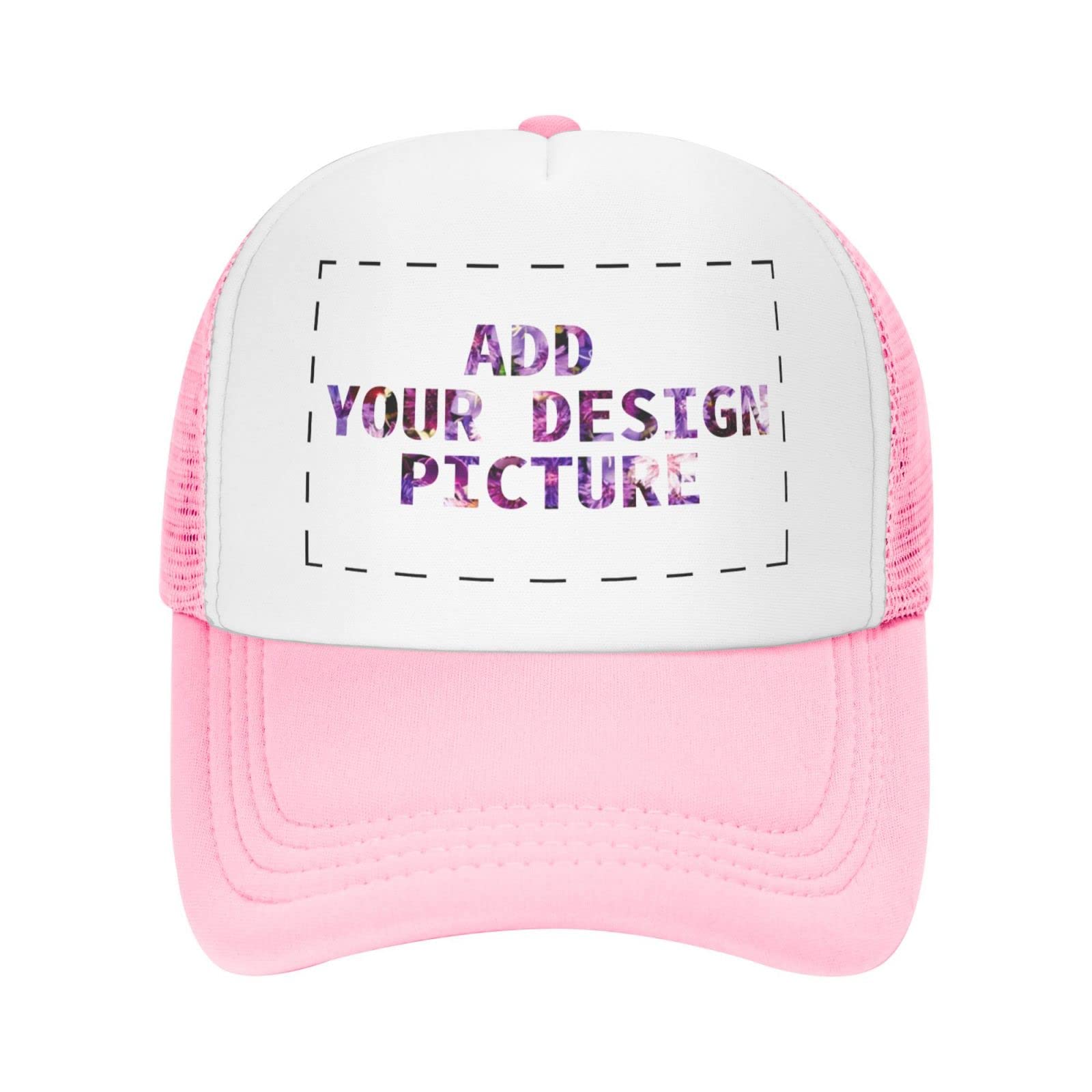 Custom Trucker Hats for Men & Women - Personalized Photo Baseball Caps - Design Your Own Hat - Black - Perfect for Sports, Outdoor Activities & Fashion Accessories