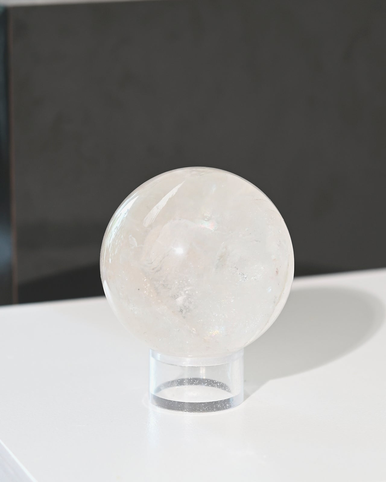 1.7lbs Clear Quartz Crystal Sphere - Natural Healing Stone for Meditation, Reiki, and Home Decor | Perfect for Spiritual Gifts, Yoga Spaces & Energy Work