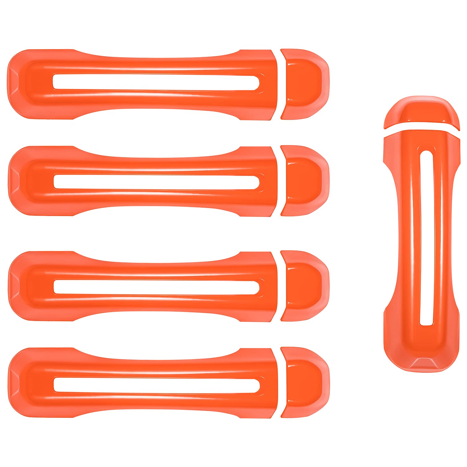 Jeep Wrangler Door Handle Covers 2018-2024 | 5PCS Orange Trim for JL/JLU - Off-Road Protection