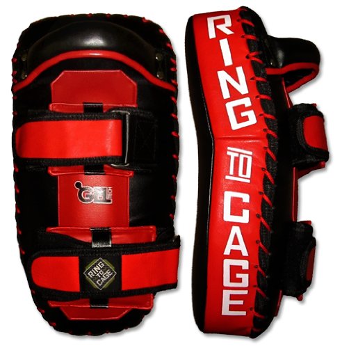 Premium GelTech Deluxe Thai Pad for Muay Thai, MMA & Kickboxing Training - Heavy Duty Punching Pads for Martial Arts, Combat Sports & Fitness Workouts - Perfect for Gyms, Home Use & Professional Fighters