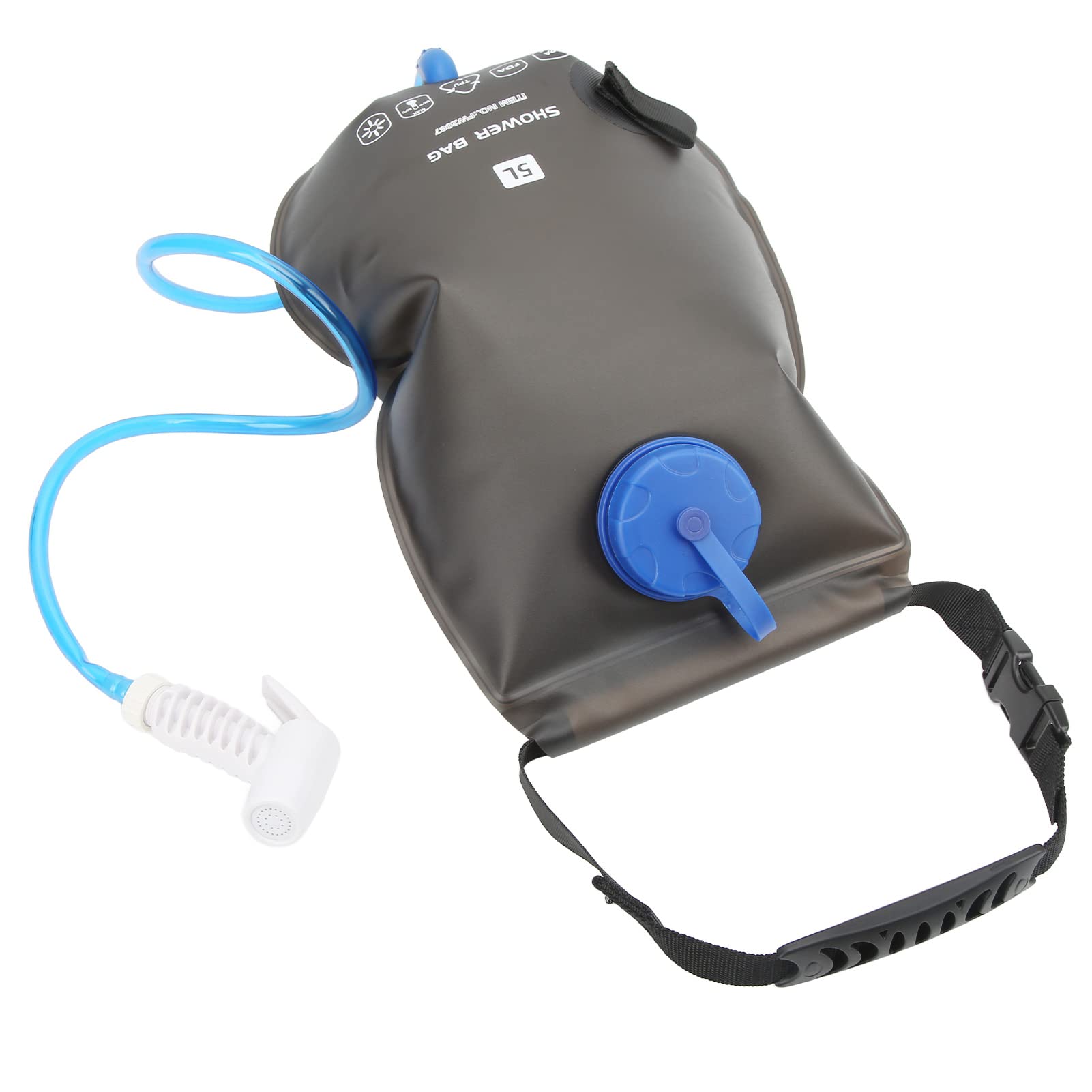 ENZZ Portable Camping Shower Bag - Heat Resistant, Seamless Design for Outdoor Hiking, Backpacking & Emergency Water Storage | Perfect for Camping Trips, RV Travel & Emergency Preparedness