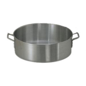 Premium 24 qt Aluminum Brazier Pan for Outdoor Cooking - Heavy Duty Camping, BBQ, and Dutch Oven Baking - Perfect for Grilling, Stewing, and Large Gatherings