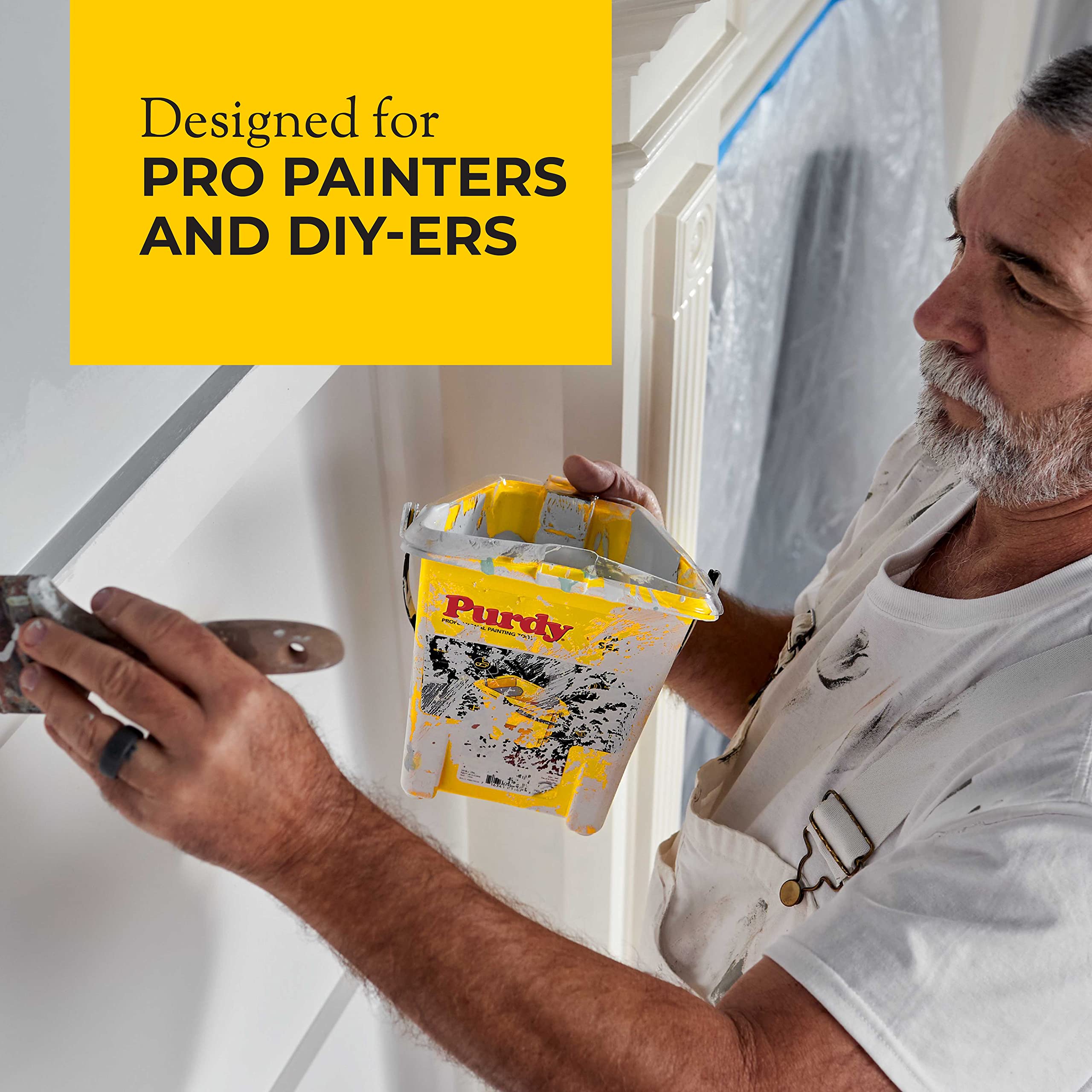 Purdy 144630183 Colossus Roller Cover - 1/2 Inch Nap, 18 Inch Paint Roller for Smooth Walls & Ceilings - Perfect for Interior Painting Projects & Home Renovations