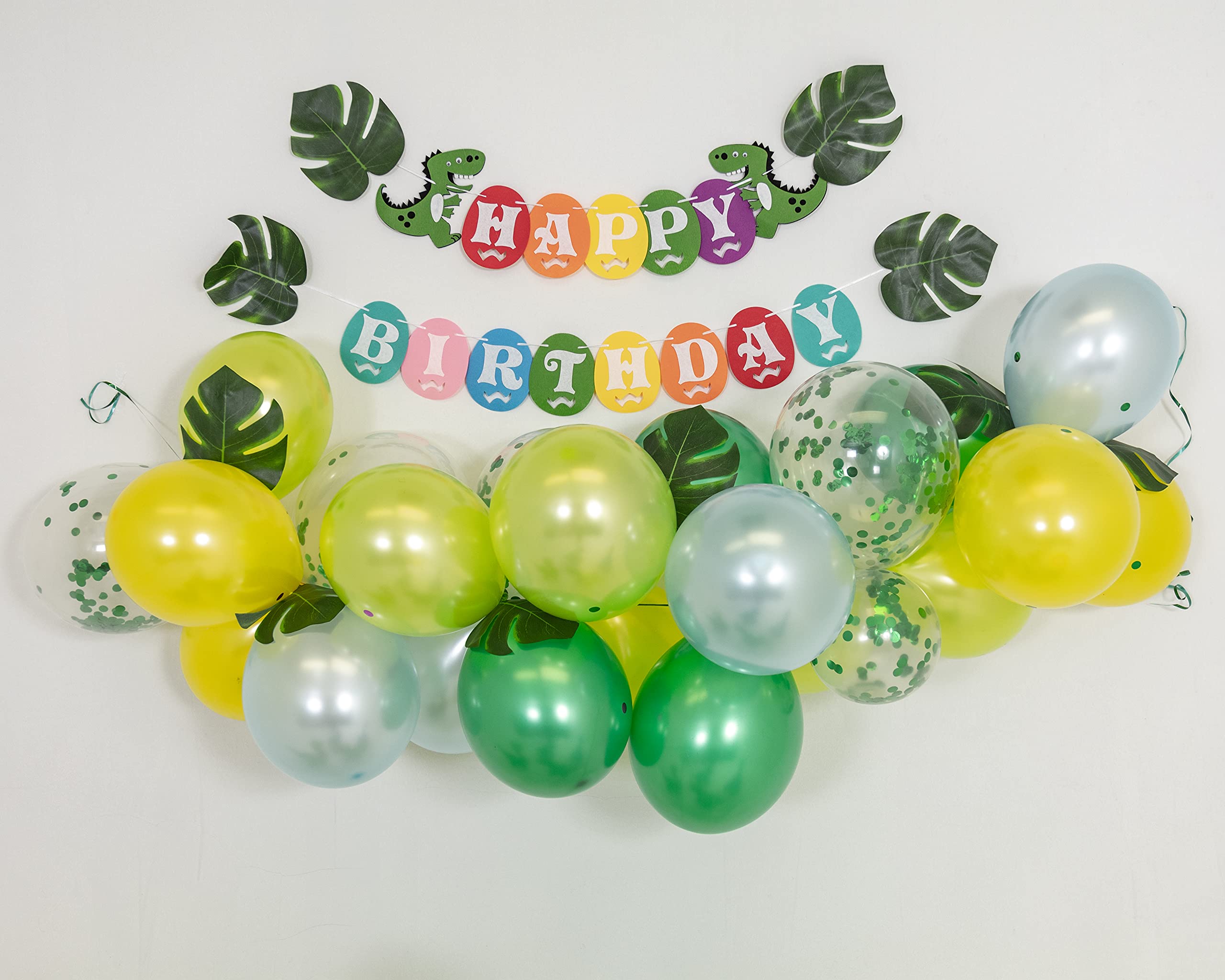 Dinosaur Balloons and Party Decorations Set - 6 Large Inflatable Dinosaur Balloons for Birthday, Baby Shower & Jurassic Themed Parties | Perfect for Indoor & Outdoor Decor