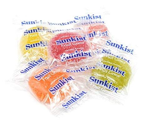Powernutri Sunkist Fruit Gems Soft Candy - 5 Natural Flavors, Gluten-Free, Non-GMO (10lb Bulk) - Perfect for Parties, Office Snacks & Halloween Treats