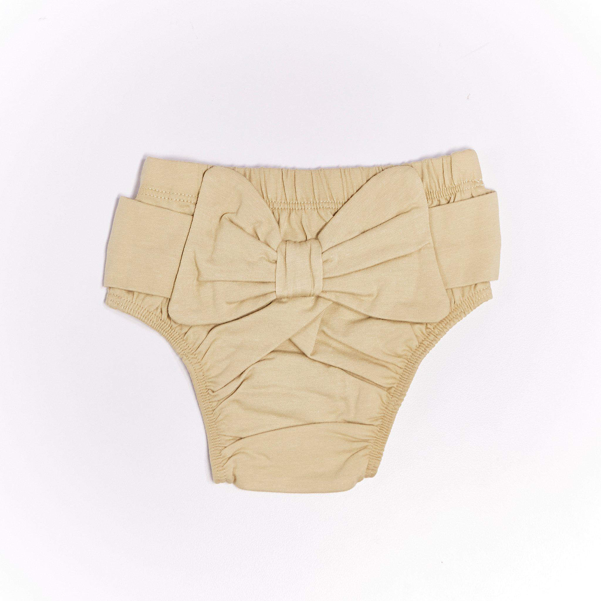 Organic Bow Tie Panties - Comfortable & Breathable Cotton Underwear for Women - Perfect for Daily Wear, Yoga & Lounge - Green Tea Color