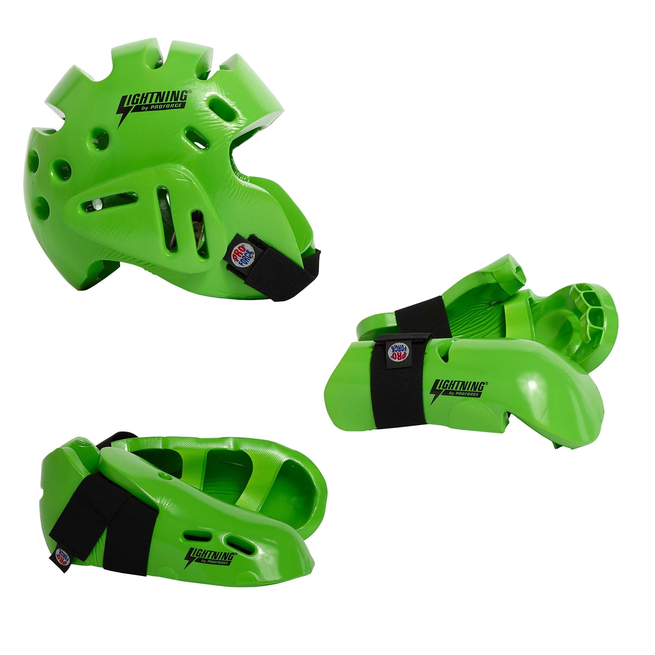 Proforce Lightning Martial Arts Protective Sparring Gear Set - Headgear, Gloves & Ultra Kicks for MMA, Kickboxing & Training - Durable Safety Equipment for Fighters & Beginners