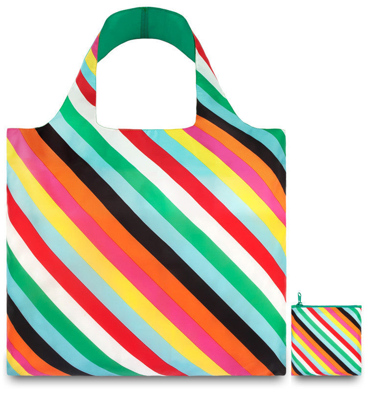 LOQI Tote Bag POP Collection - Lightweight Reusable Shopping Bag with Vibrant Art Prints | Perfect for Groceries, Travel & Everyday Use