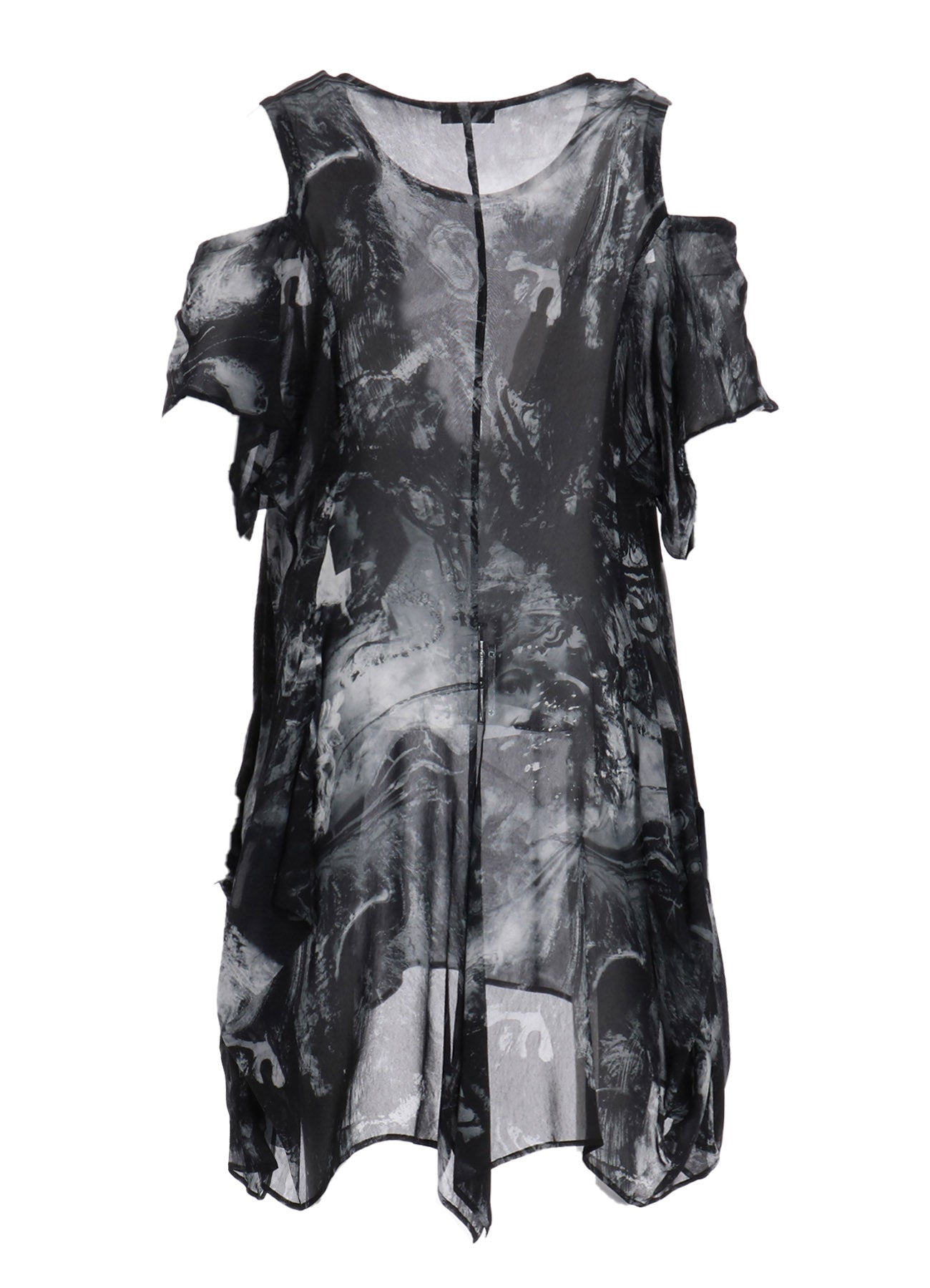 Trendy Collage Print Open Shoulder Blouse for Women - Perfect for Summer Outfits, Beach Vacations & Casual Dates