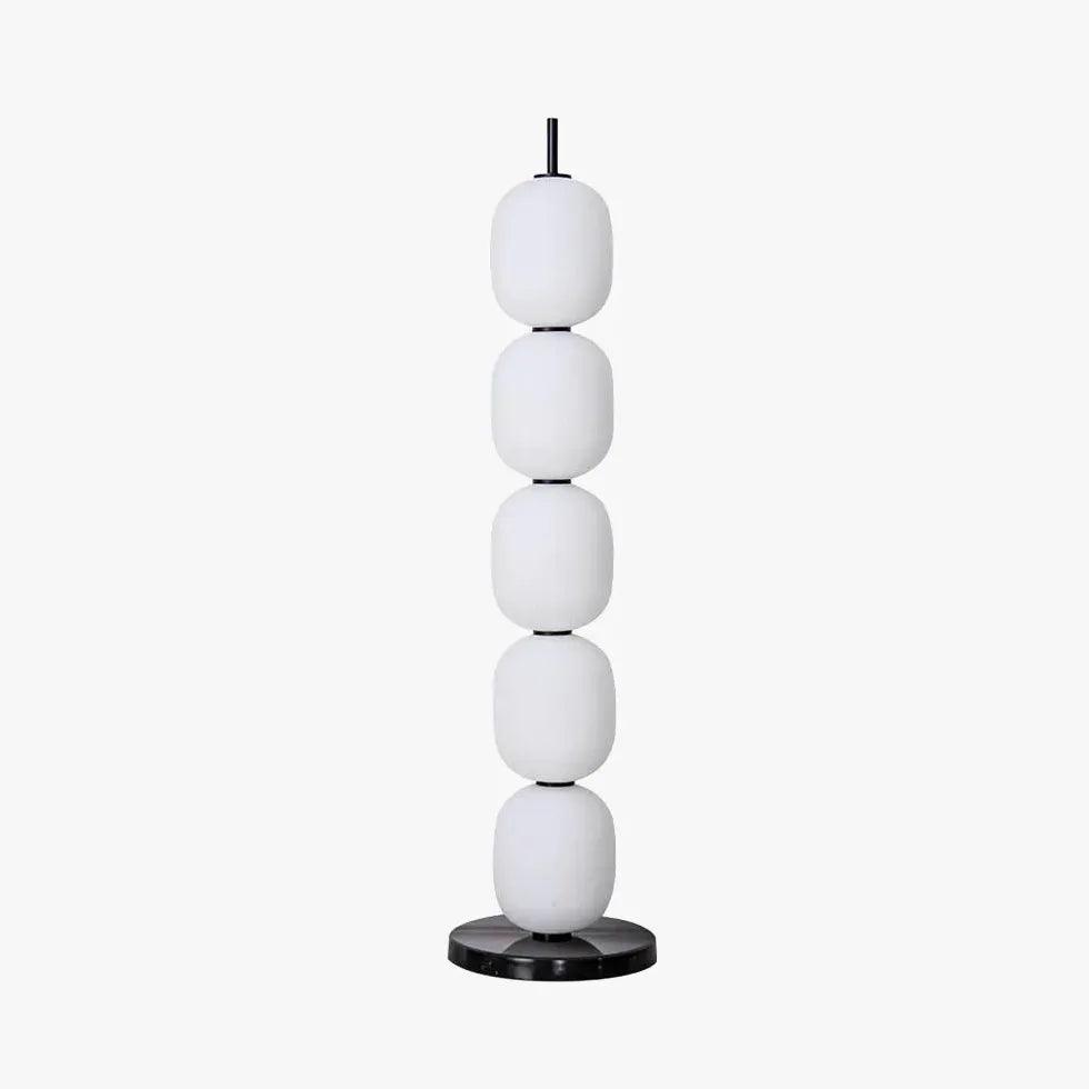 Modern White Multi-Ball Stacked Floor Lamp - Stylish LED Lighting for Living Room, Bedroom & Office Decor