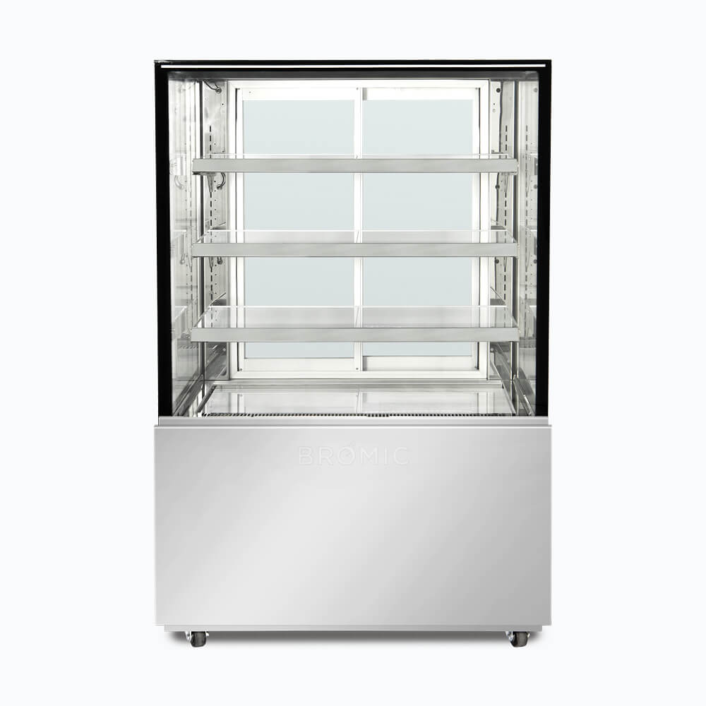 Bromic FD4T0900A 4-Tier Commercial Food Display Case - 900mm Wide, 417L Capacity - Perfect for Restaurants, Cafes, and Buffets