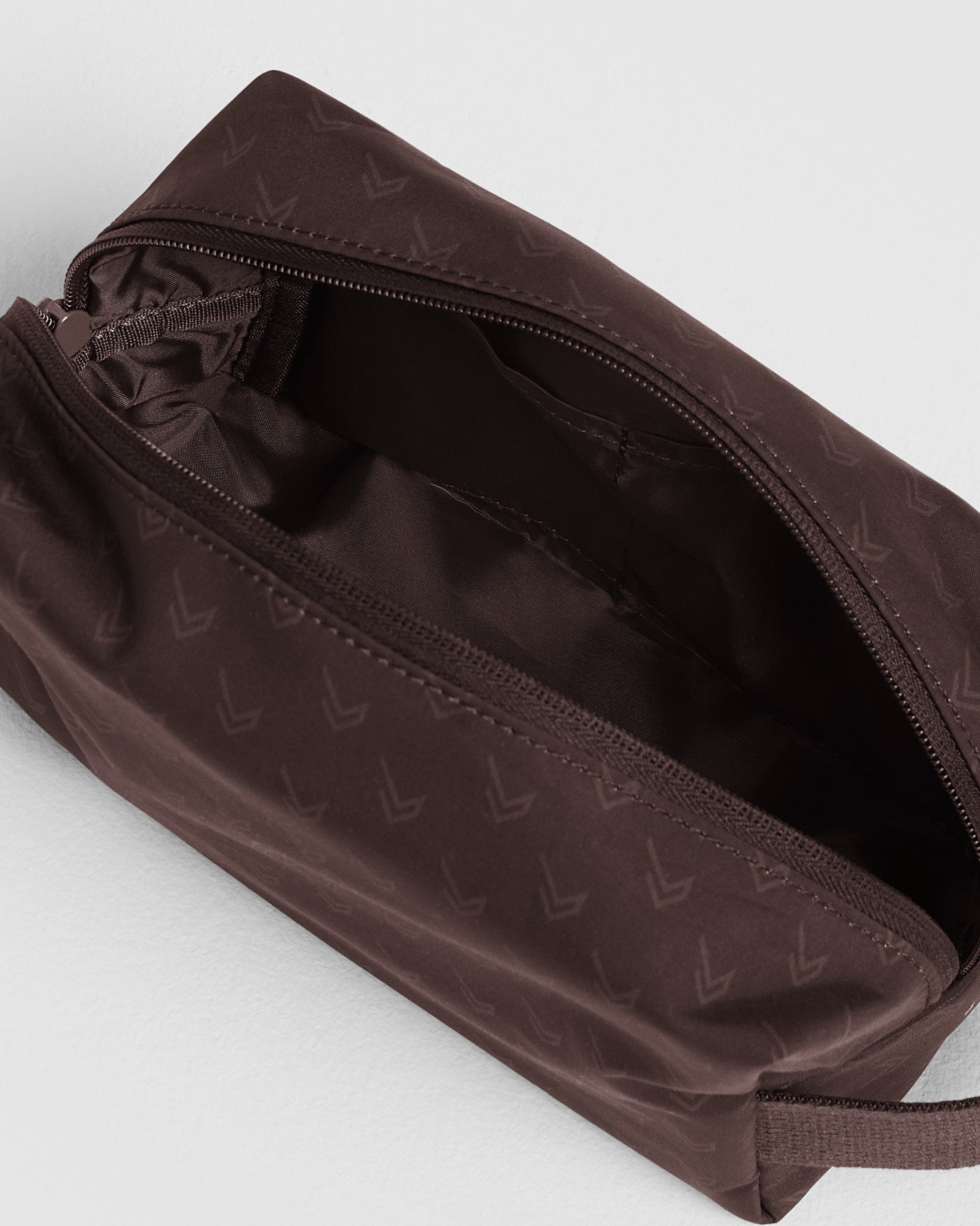 Personalized Monogram Wash Bag for Travel & Gym - Deep Espresso Cosmetic Pouch | Perfect for Toiletries, Makeup & Essentials Organization