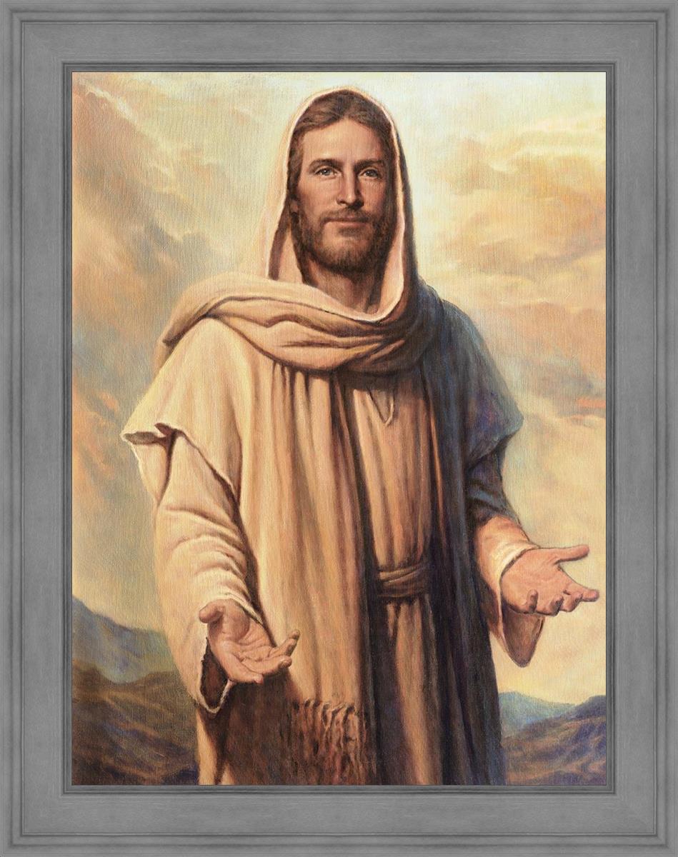 Abide With Me Large Wall Art - Inspirational Canvas Print for Living Room, Bedroom & Office Decor - Perfect for Home, Church & Spiritual Spaces