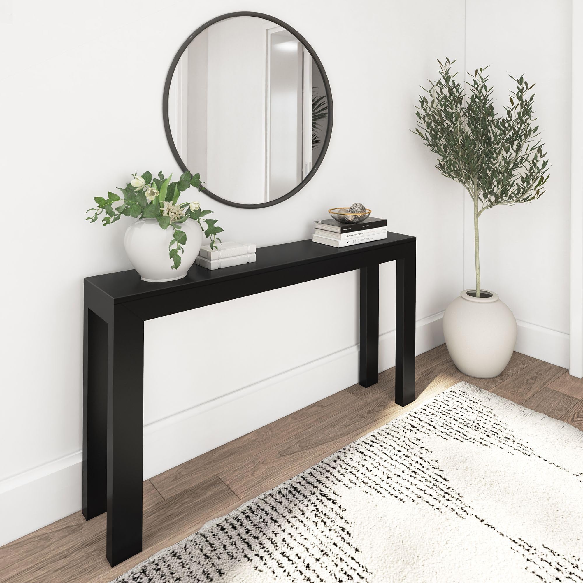 Modern Solid Wood Console Table 56