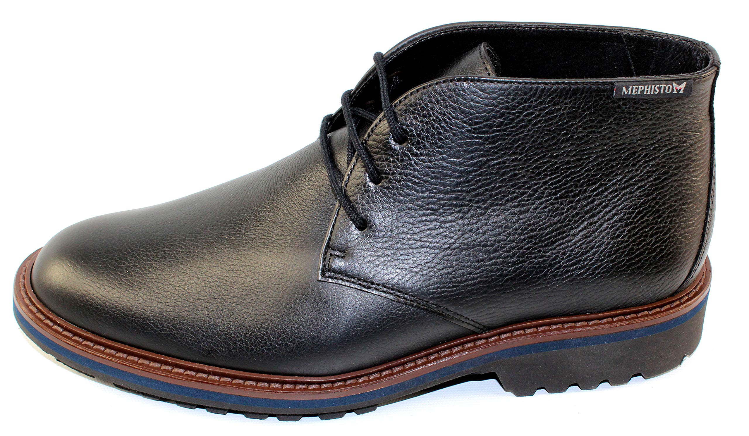 Mephisto Berto-551 Men's Comfortable Walking Shoes - Dark Brown Leather Casual Sneakers for Travel, Work & Everyday Wear