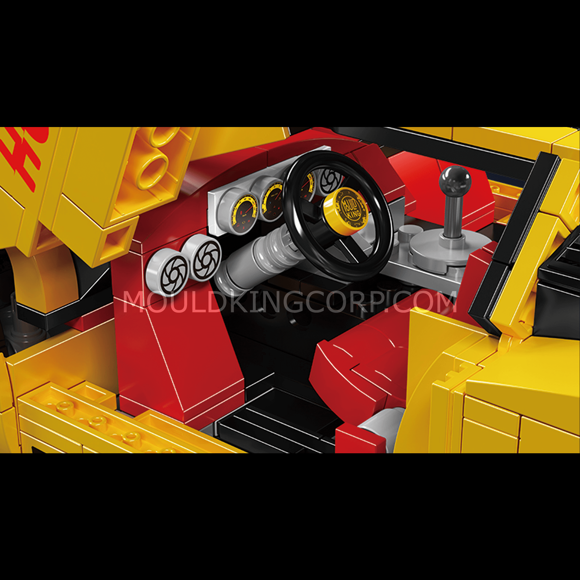 Mould King 13194 Remote Control Car Model Kit - 80s Italian Lamborghini Countach Replica | 1,384 PCS Building Blocks for Adults & Teens | Perfect for Collectors, DIY Enthusiasts & Home Decoration