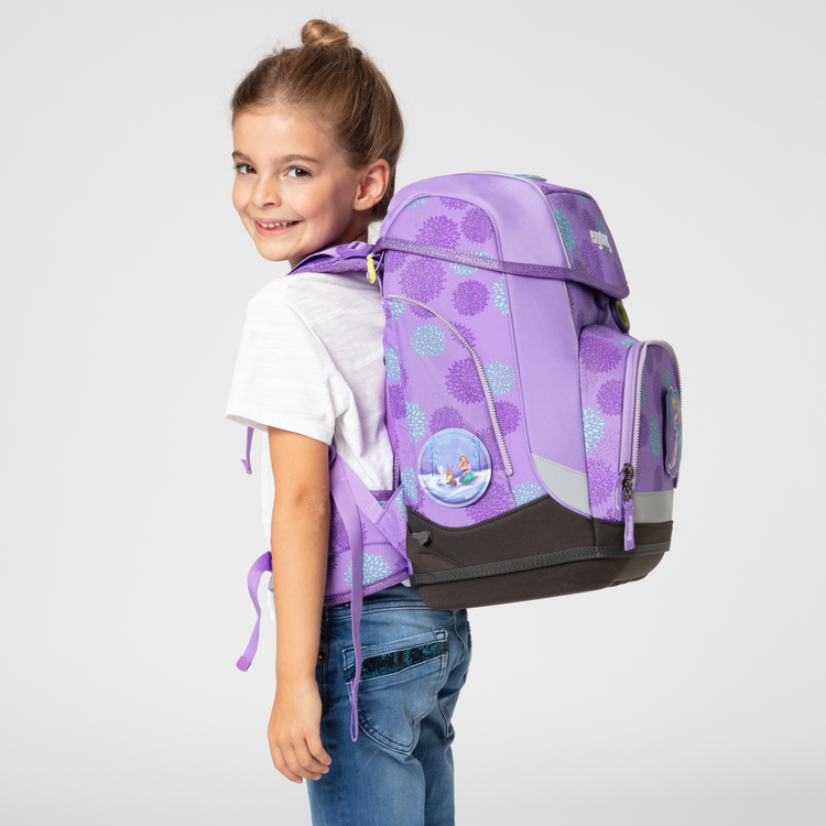 Ergobag SET Cubo 5-Piece School Backpack with Reflective SleighBear Glow Design - Perfect for Kids' School, Travel & Outdoor Adventures