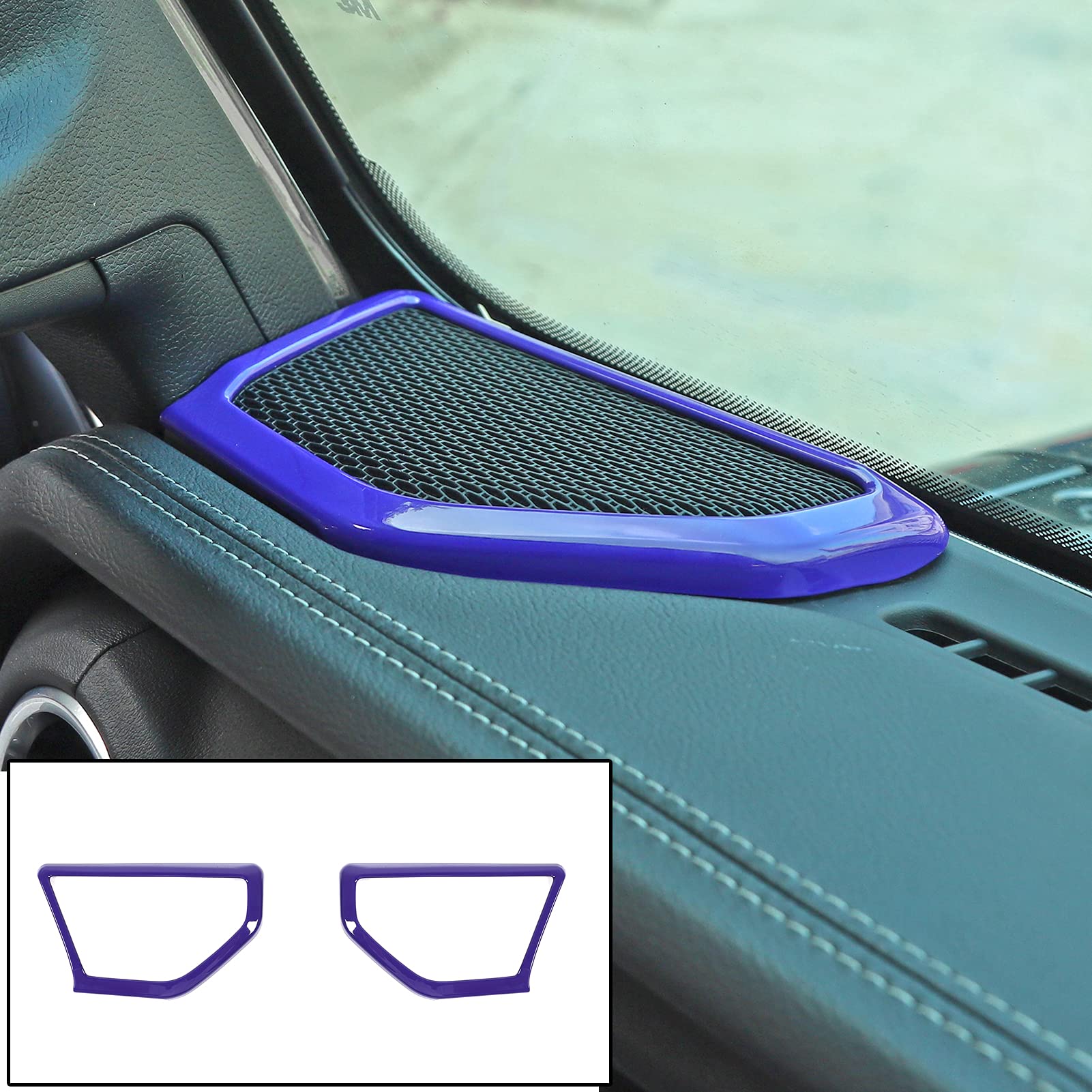 Jeep Wrangler JL JLU & Gladiator JT A-Pillar Speaker Cover Trim (2018-2024) - Interior Accessories in Purple | Perfect for Car Audio Upgrades & Off-Road Adventures
