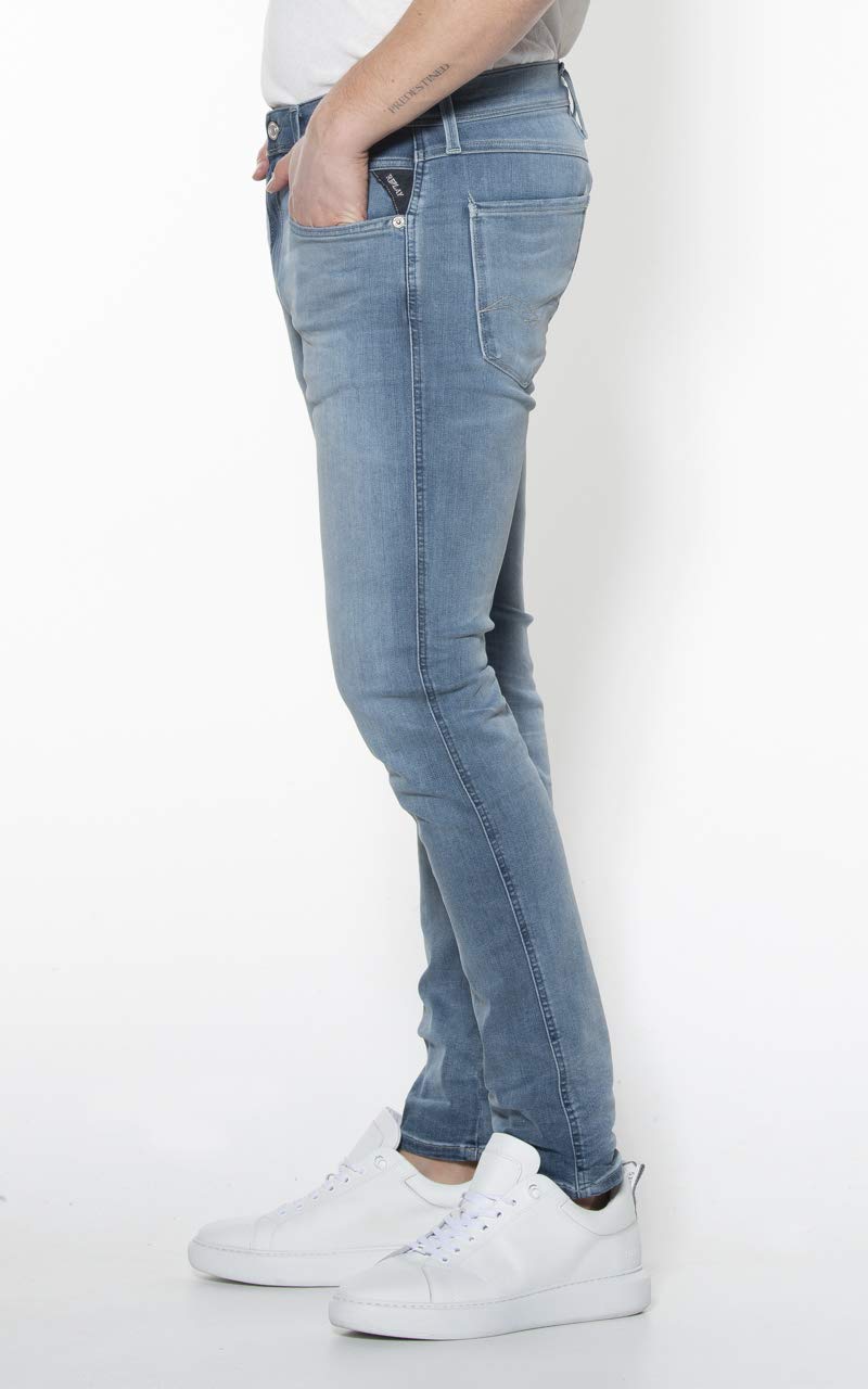 Replay Men's Modern Slim Fit Stretch Jeans - Comfortable & Stylish for Casual Wear, Work & Everyday Outfits