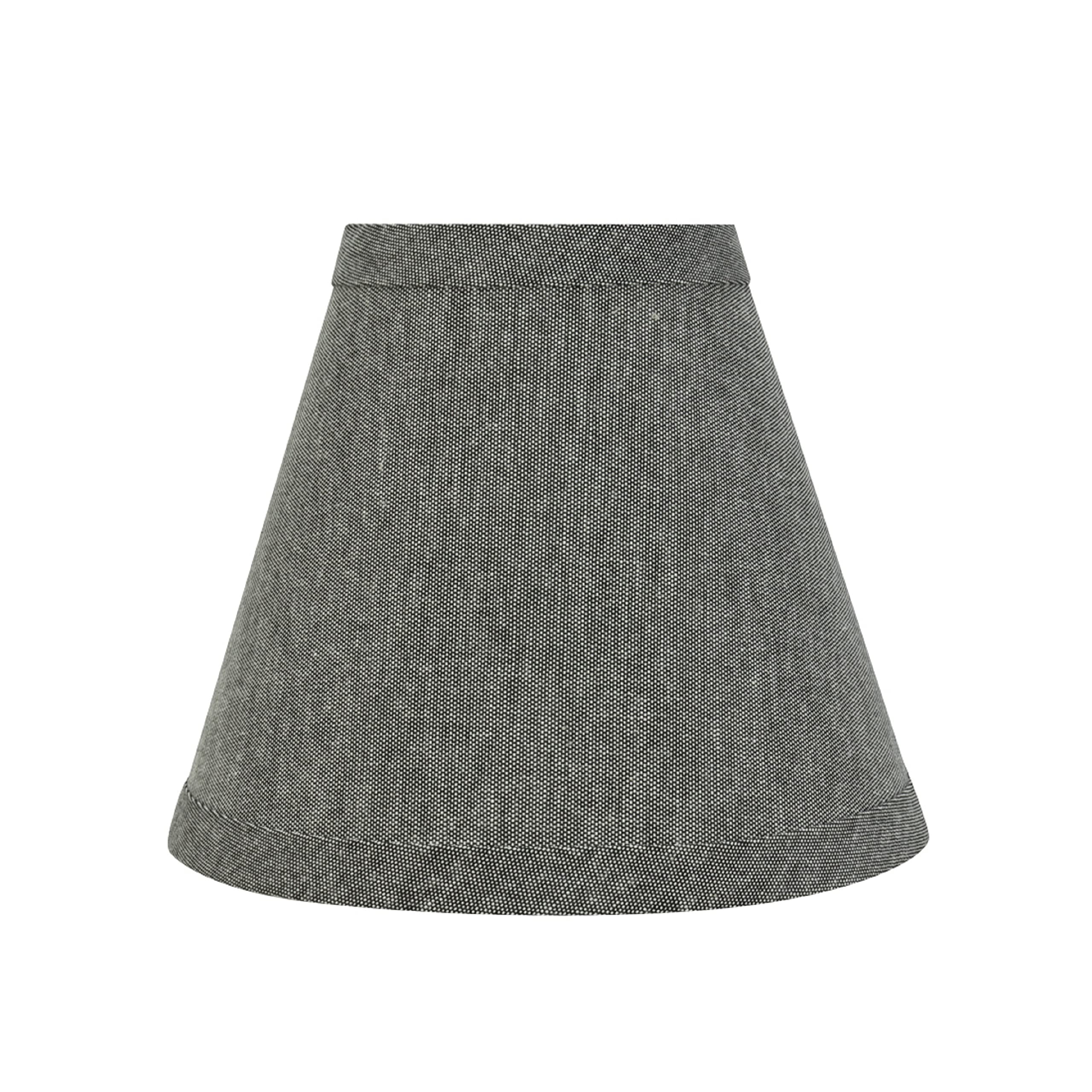 Aspen Creative 32122-2A Small Hardback Empire Chandelier Lamp Shades (2 Pack) - Grey Transitional Design, 6