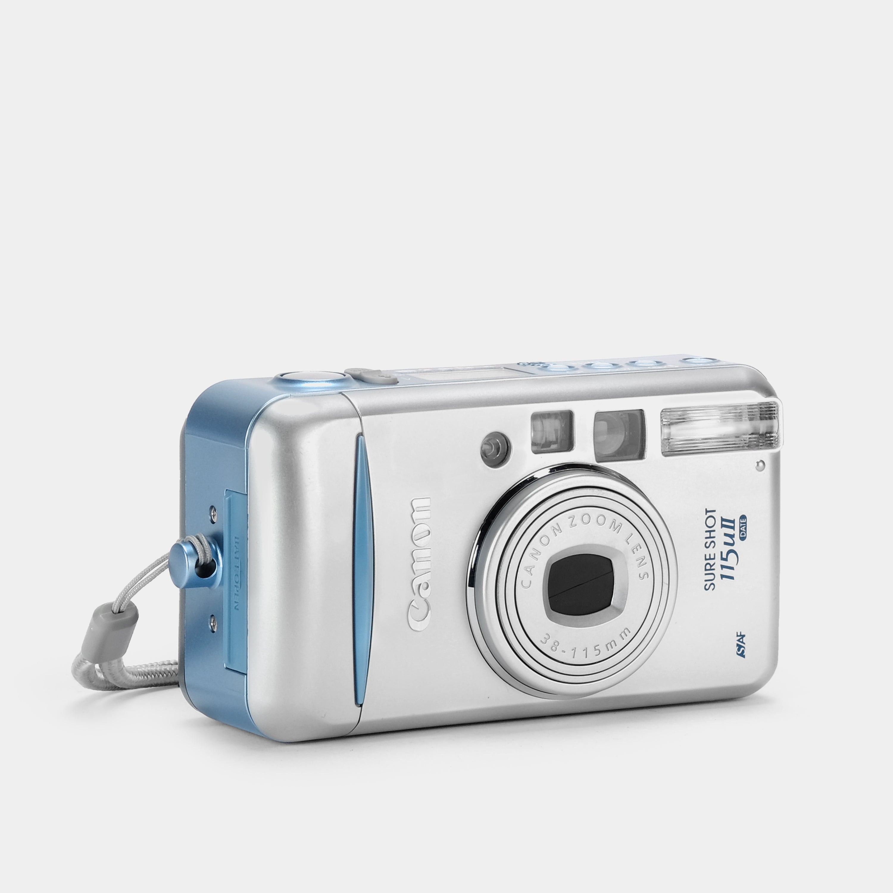Canon Sure Shot 115uII Date 35mm Point and Shoot Film Camera with Flash - Vintage Compact Camera for Travel, Street Photography & Everyday Use