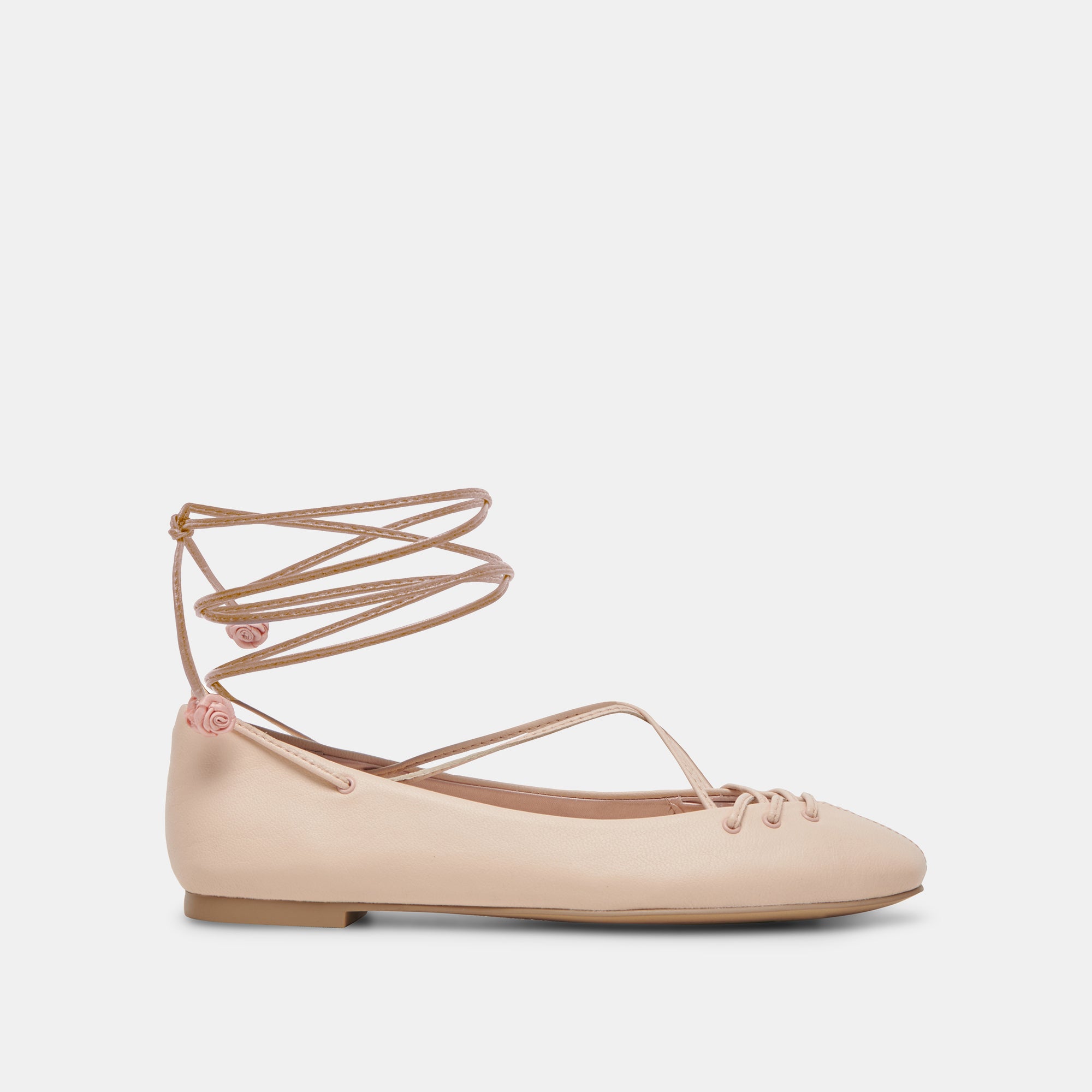BEATE Women's Light Pink Leather Ballet Flats - Comfortable & Stylish Shoes for Work, Casual Wear & Travel
