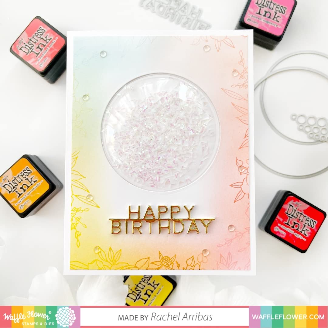 Puffy Circle Waffle Flower Shaker Covers for Card Making & Scrapbooking - Add Dimension & Shine to DIY Craft Projects - Perfect for Handmade Greeting Cards, Journals, and Home Decor
