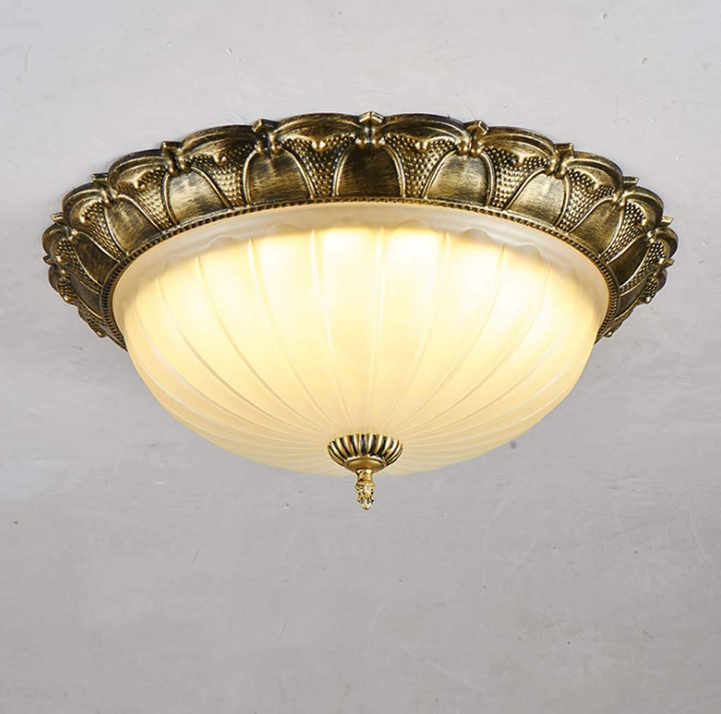 Vintage Tiffany Style LED Flush Mount Ceiling Light - 16