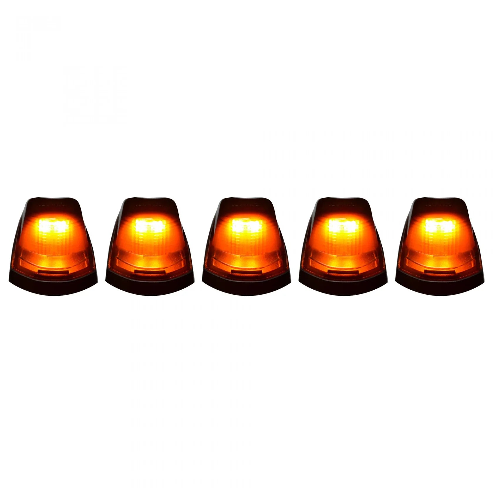 Ford Super Duty 2017-2022 5-Piece Cab Light Kit - Smoked Lens LED Strobe Lights with White & Amber (OEM Replacement) - Perfect for Off-Roading & Emergency Vehicles