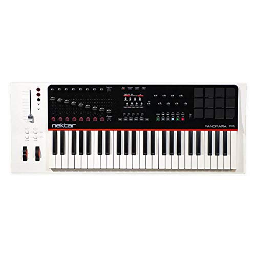Nektar Panorama P4 USB MIDI Keyboard Controller with DAW Integration - 49-Key Music Production Keyboard for Ableton, Logic Pro & FL Studio - Perfect for Home Studio Recording & Live Performances (White)