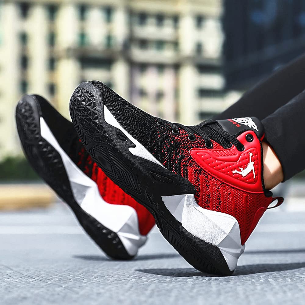Breathable Men's Basketball Sneakers with Soft Net Bottom - Lightweight Summer Sports Shoes for Outdoor & Indoor Play