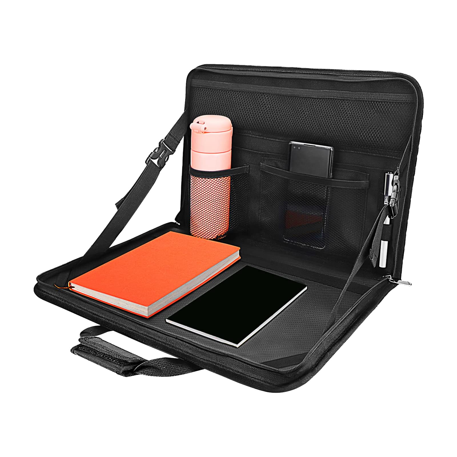 Matybobe 3-in-1 Auto Steering Wheel Desk - Foldable Car Laptop Tray, Backseat Organizer & Tablet Holder for Eating, Working & Road Trips | Perfect for Commuters, Delivery Drivers & Family Travel