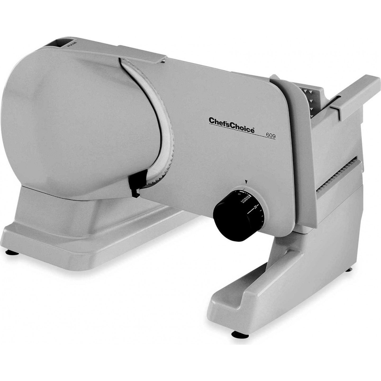 Refurbished CHEF'S CHOICE 609A Electric Meat Slicer with Home Essentials Warranty - Perfect for Deli, Home Kitchen & Food Preparation
