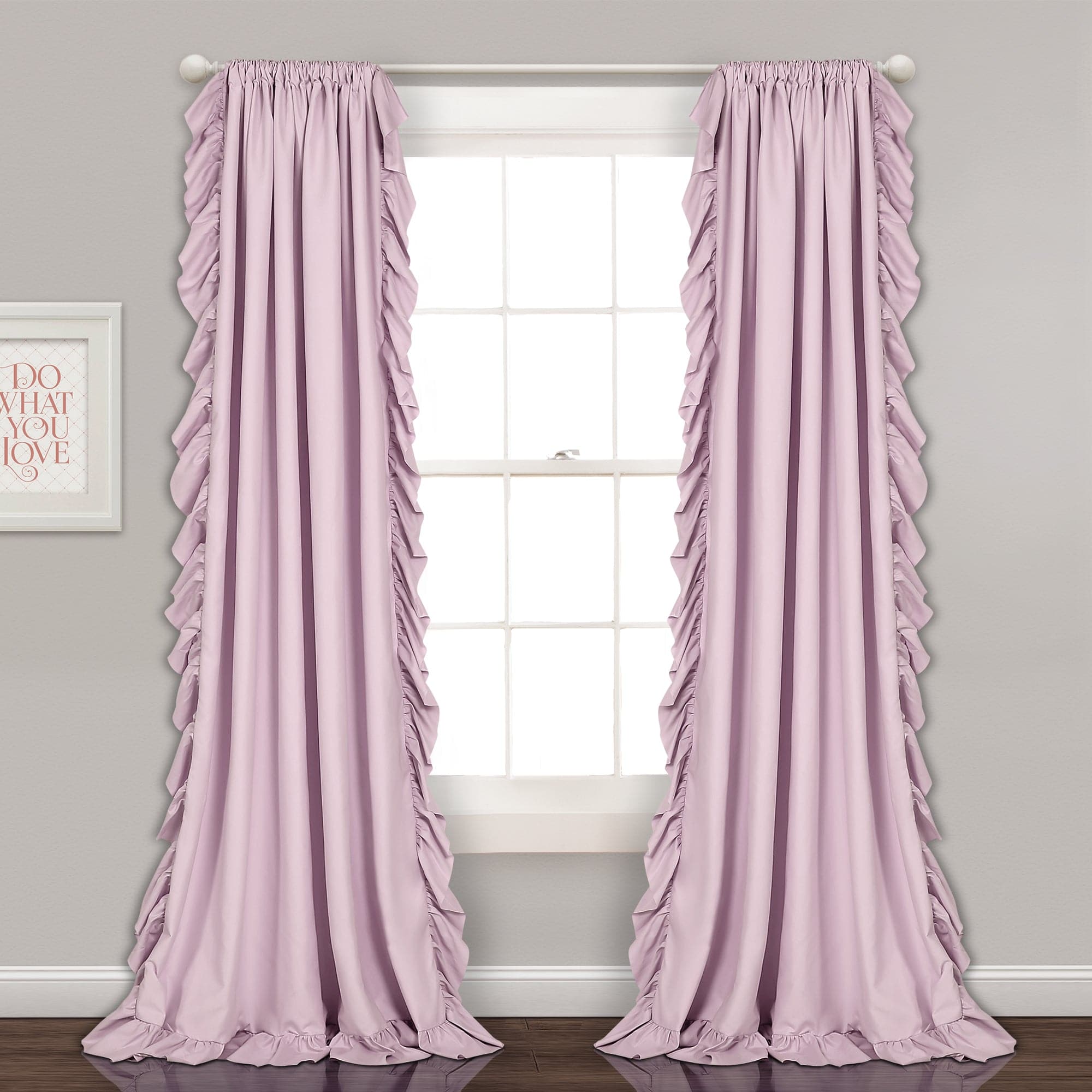 Reyna Window Curtain Panel Set - Blackout Thermal Insulated Drapes for Living Room & Bedroom - Noise Reducing & Energy Saving Home Decor