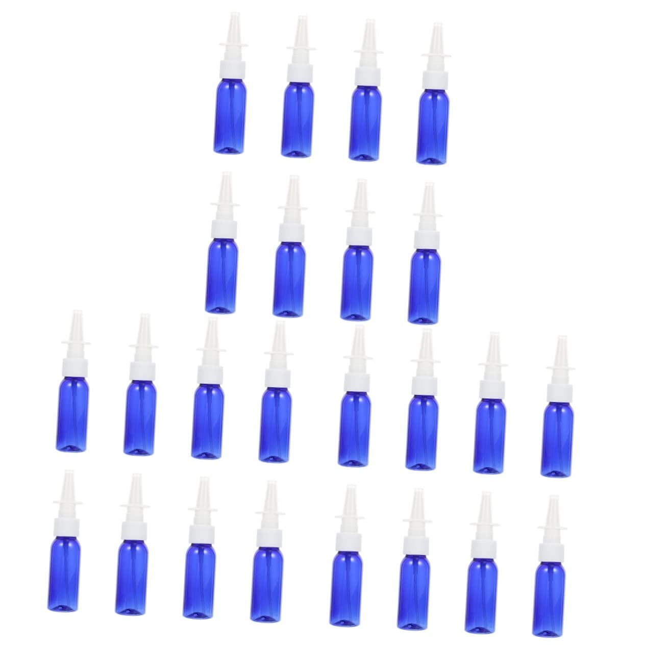 DOITOOL 24 Pack Empty Round Shoulder Spray Bottles with Nose Pump - Essential Oil Containers, Travel Size, Pet Care & Makeup Sprayers - Perfect for DIY, Home, Salon & On-the-Go Use