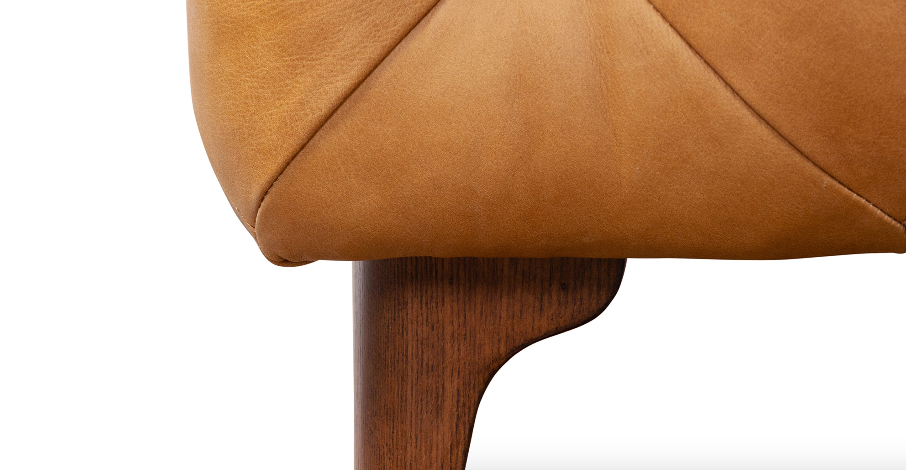 Modern Tufted Turin Ottoman with Solid Wood Legs - Stylish Footrest & Extra Seating for Living Room, Bedroom, or Nursery