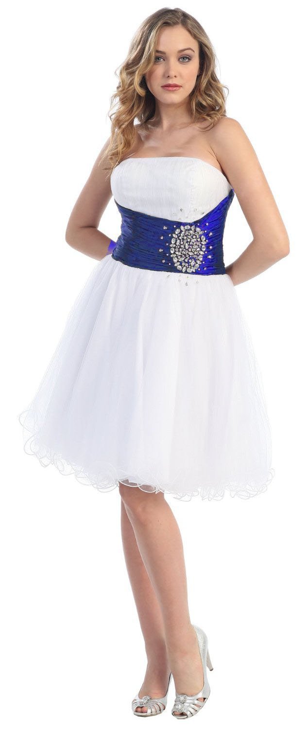 Fairytailes Strapless Cocktail Party Dress for Juniors - Elegant Prom Gown #2611 | Perfect for Homecoming, School Dances & Special Occasions