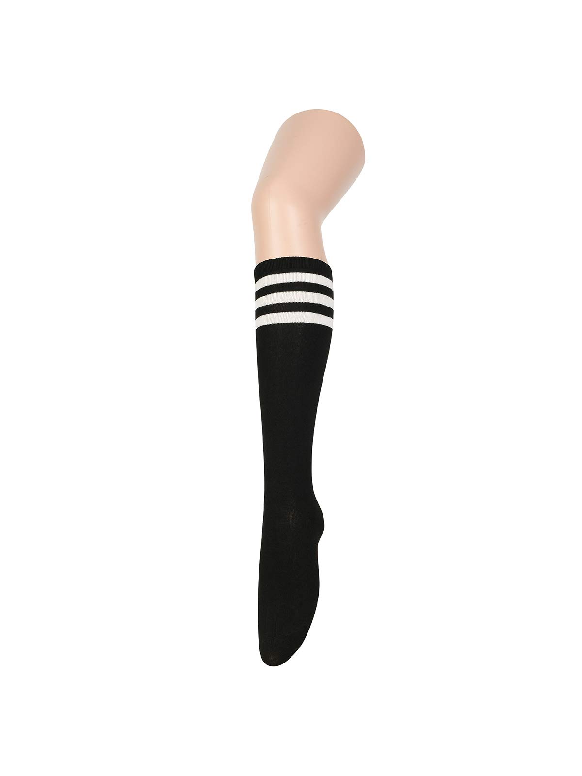 Century Star Women's Knee High Athletic Socks - Thin Stripes Compression Stockings for Running, Hiking & Outdoor Sports - Breathable & Comfortable Tube Socks for Workout & Daily Wear