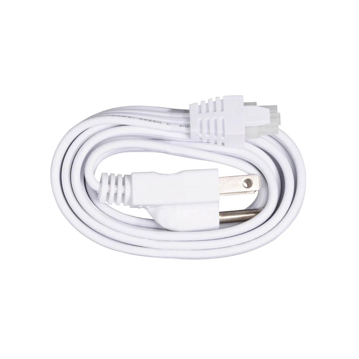 60 Inch White Cord and Plug for Elena Task Lighting - Replacement Power Cable for Desk Lamps, Floor Lamps & Reading Lights