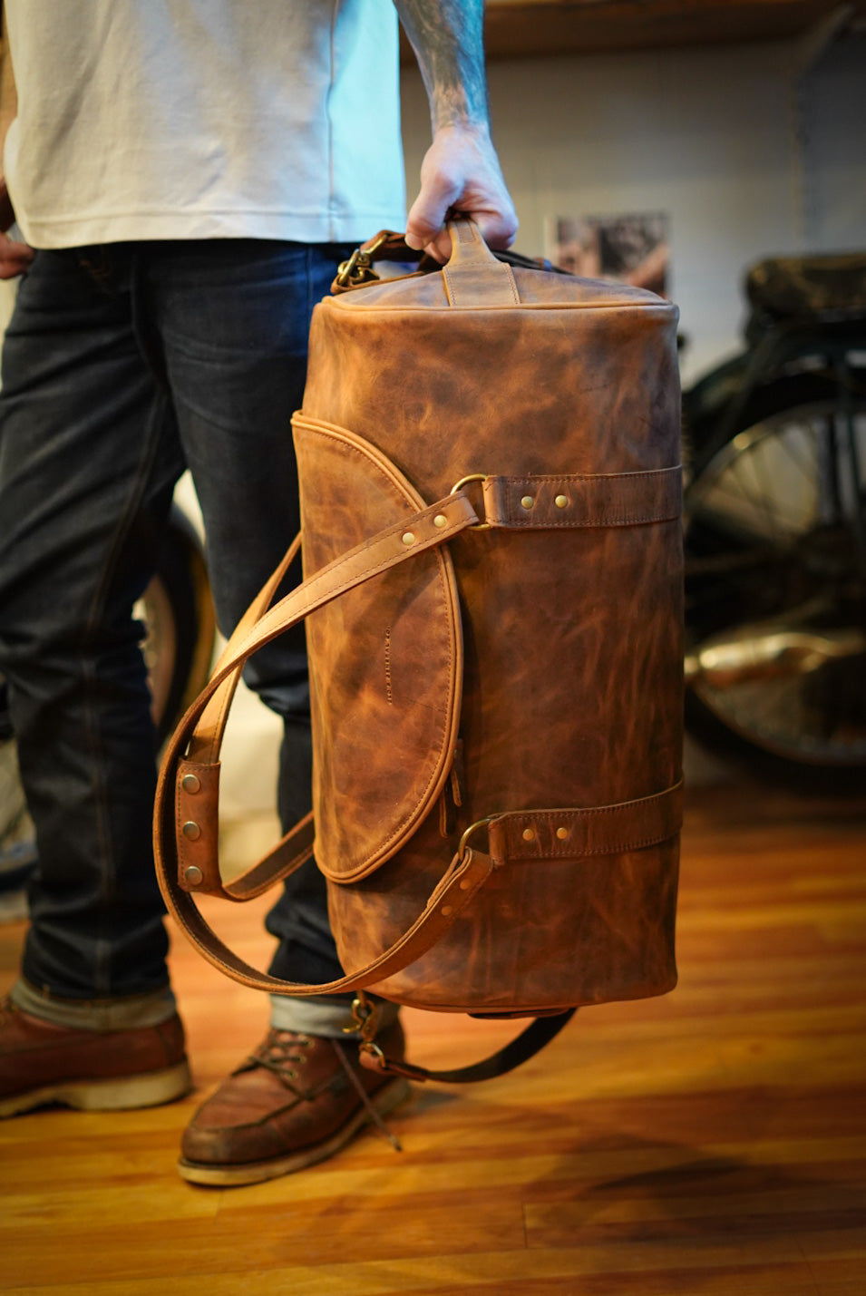 U-Shaped Opening Weekend Warrior Backpack - Golden Wheat Color for Hiking, Travel & Outdoor Adventures