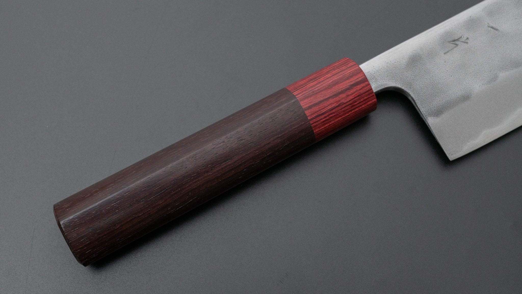 Hitohira YG Nashiji White #2 Nakiri Japanese Kitchen Knife 165mm with Rosewood Handle - Professional Chef Knife for Vegetable Chopping, Slicing & Precision Cutting