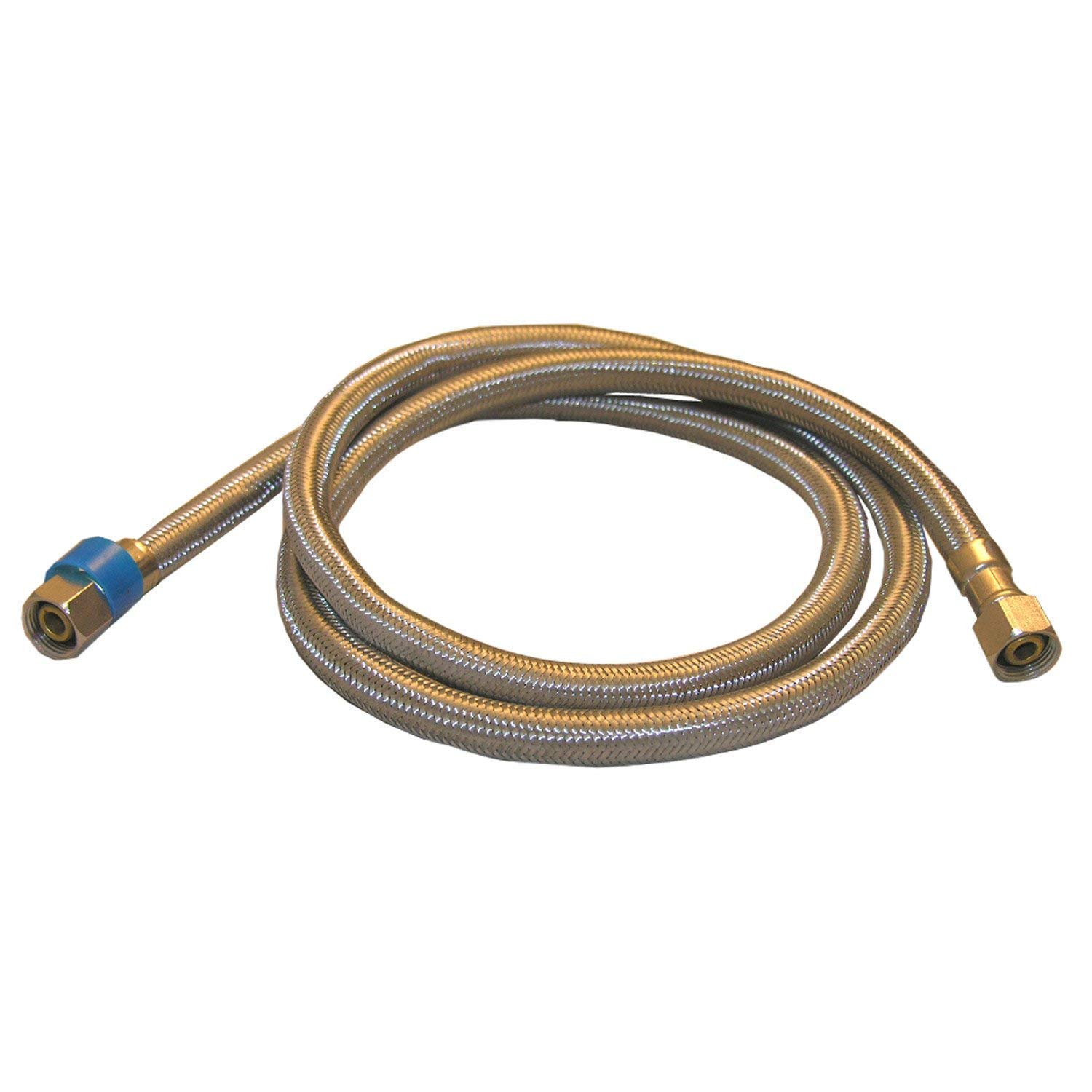 LASCO 10-0964 48-Inch Stainless Steel Braided Dishwasher Water Supply Line - 3/8-Inch Female Compression Fitting - 25-Pack for Easy Installation & Replacement - Perfect for Kitchen, RV & Mobile Home Use