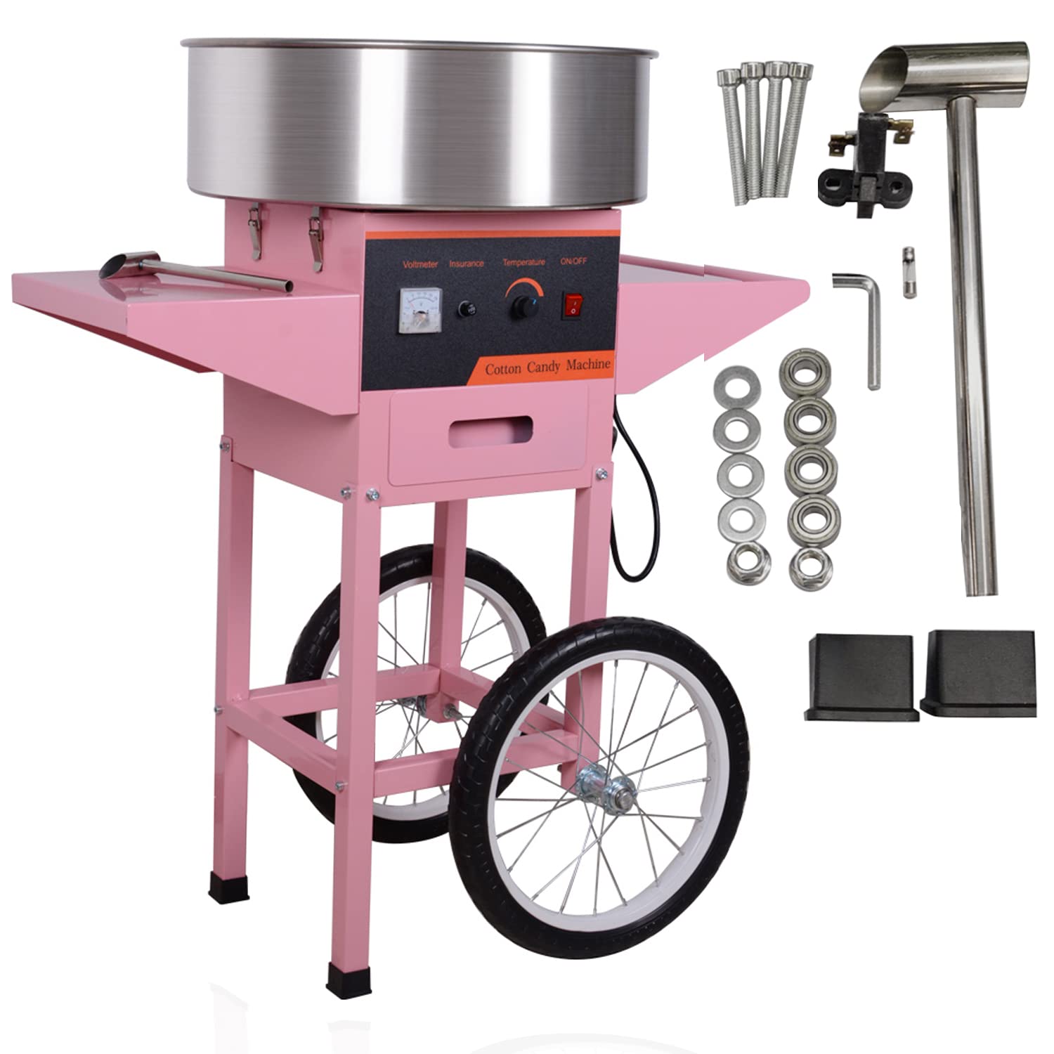 Pink Electric Commercial Cotton Candy Machine - 20.5