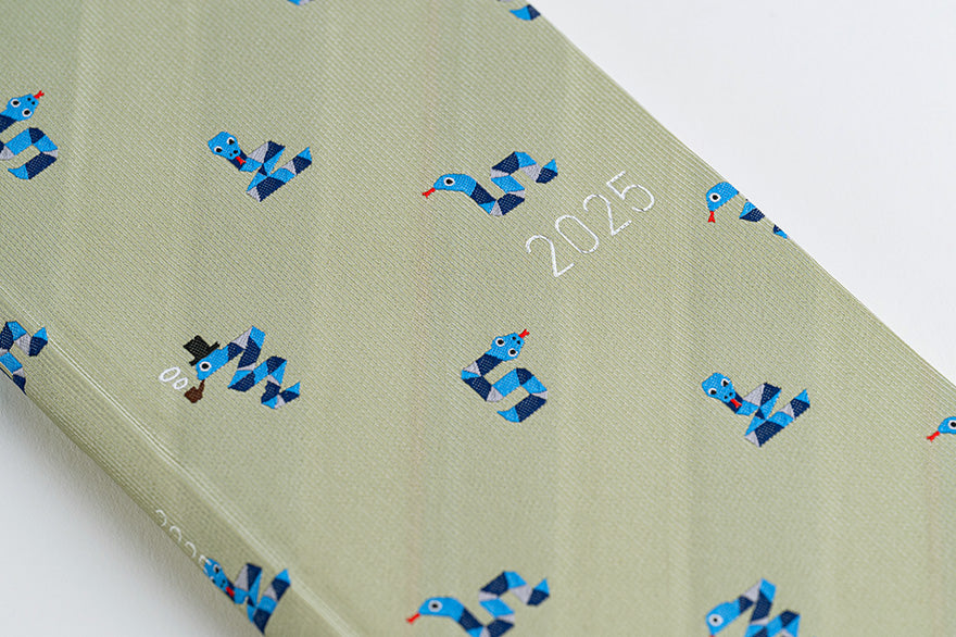 Hobonichi Weeks MEGA 2025 Planner - Hardcover Weekly Organizer with Bow & Tie Snake Design | English Edition | January Start | Monday Layout | Perfect for Journaling, Scheduling & Productivity Tracking