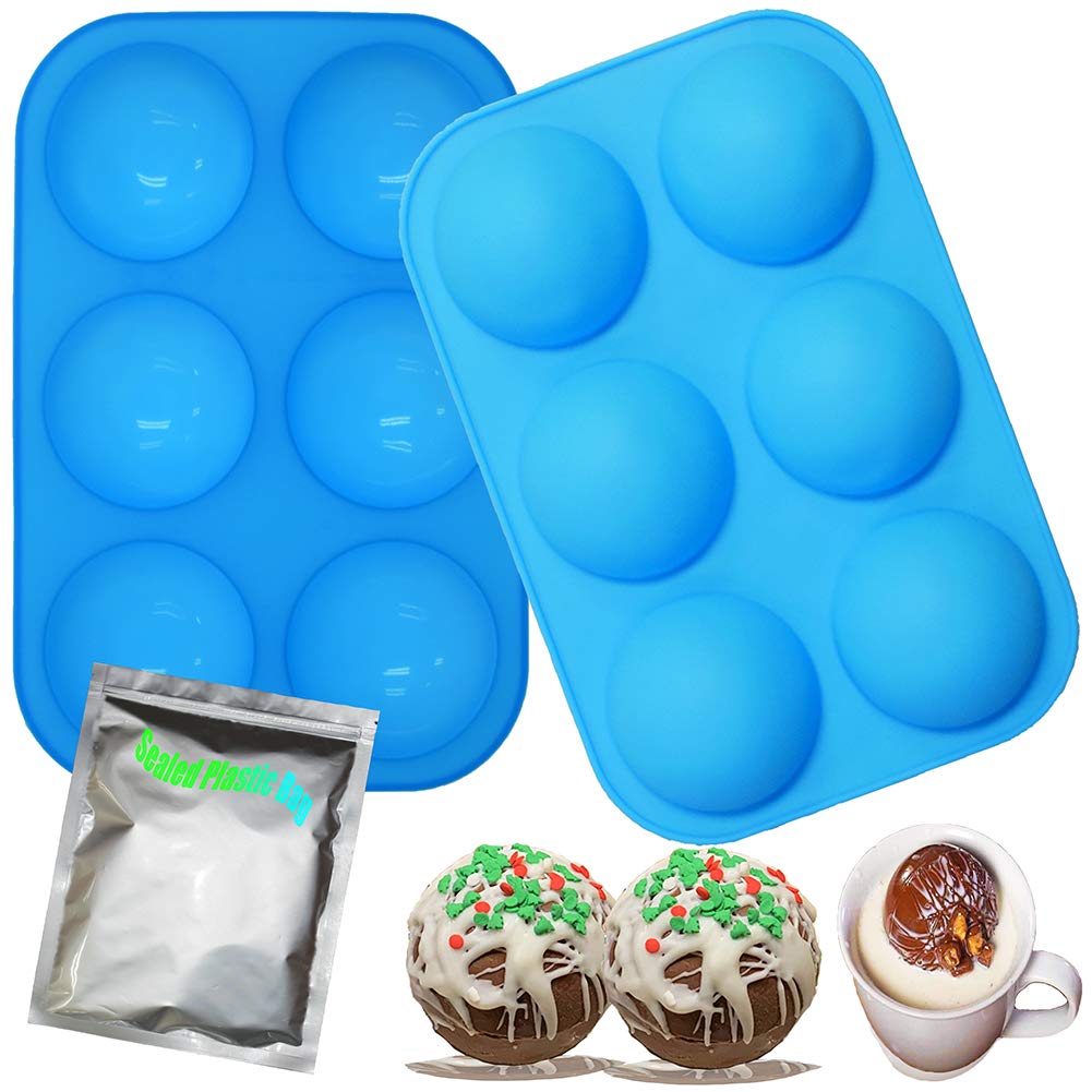 Easter Chocolate Bomb Molds - Silicone Baking Molds for Hot Cocoa Bombs, Candy, Cake, Jelly, Pudding, Mousse, Cupcakes - Non Stick & BPA Free - Perfect for Holiday Baking, DIY Desserts, and Party Treats