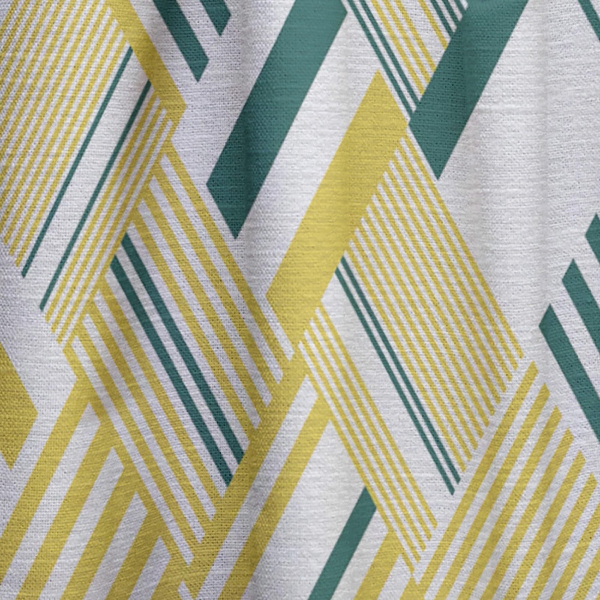 DesignQ Abstract Diagonal Stripe Pattern Thermal Insulated Curtains - Single Panel 52x95 Inches - Blackout Drapes for Bedroom & Living Room - Perfect for Home Decor, Privacy & Temperature Control