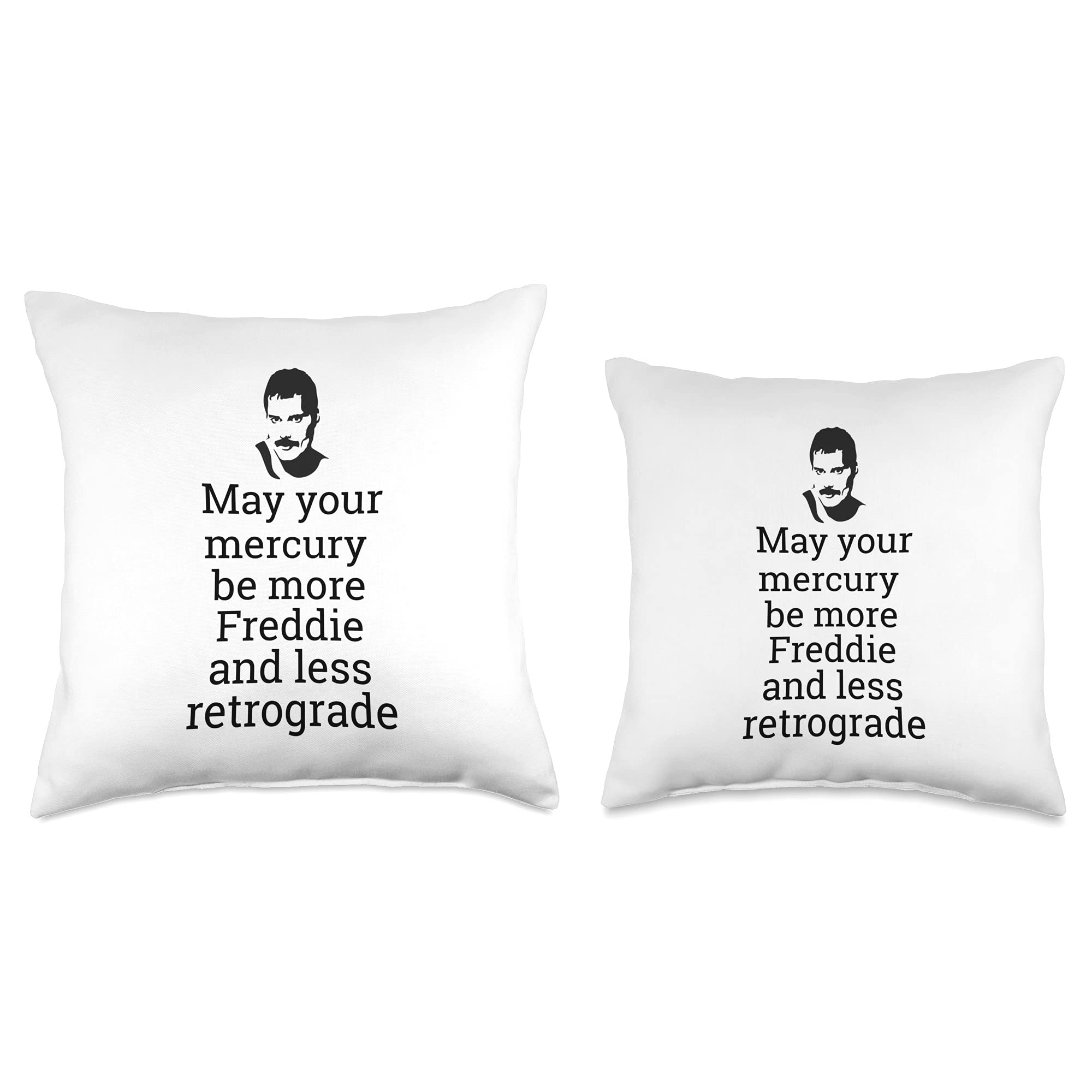 Freddie Mercury Inspired Throw Pillow - Unique Queen Band Gift for Music Lovers - Perfect for Home Decor, Sofa & Bedroom