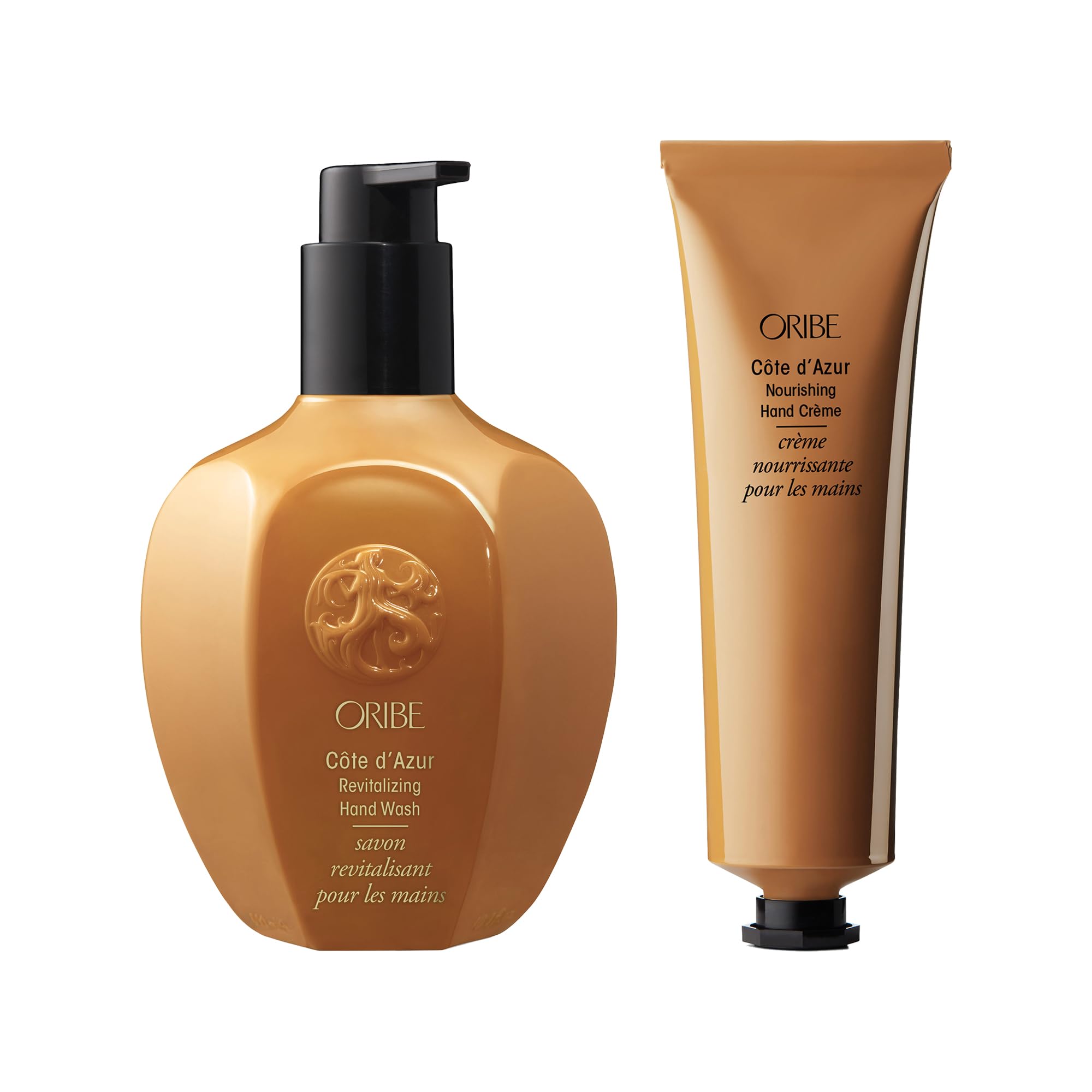 Oribe Cote d'Azur Luxury Hand Wash & Hand Cream Set - Moisturizing & Antibacterial for Dry Skin - Perfect for Home, Spa & Gift Giving