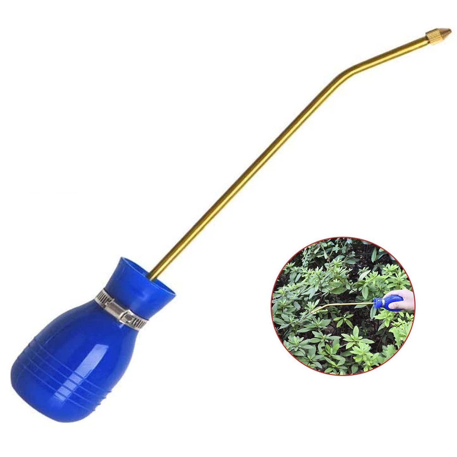 Organic Gardening Bulb Duster with Long Copper Tube - Powder Sprayer Applicator for Pest Control, Plant Care & Agricultural Supplies | Perfect for Home Gardens, Greenhouses & Farm Use