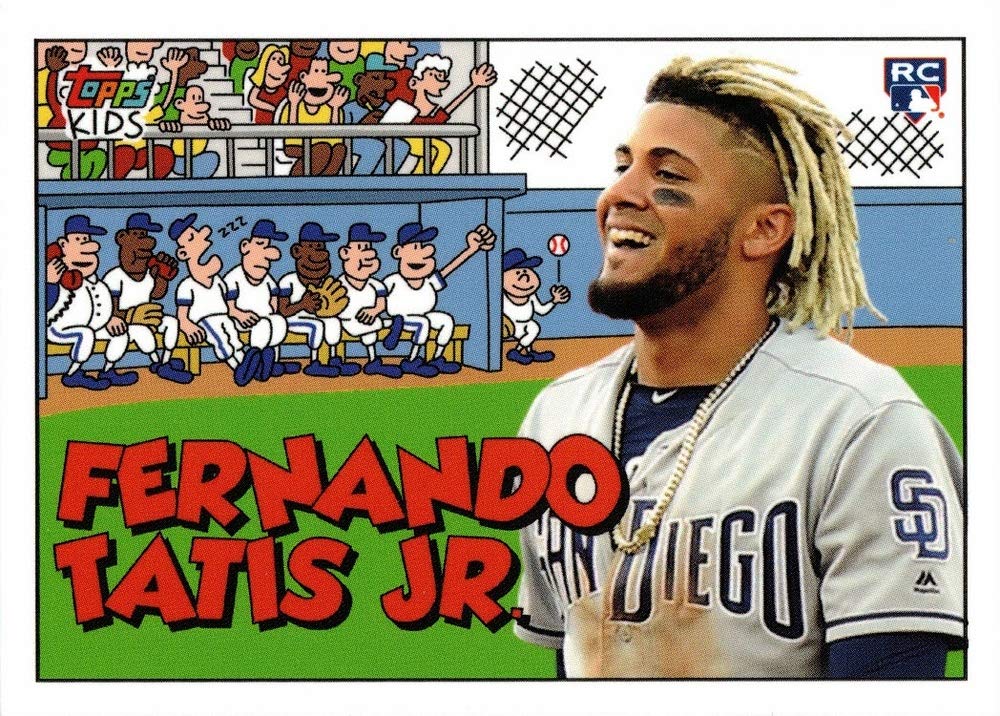 2019 Topps Throwback Thursday (TBT) Baseball #292 Fernando Tatis Jr. Rookie Card - Limited Edition of 347 - Rare Collectible for Baseball Fans & Card Investors - Perfect for Display, Trading, and Memorabilia Collections